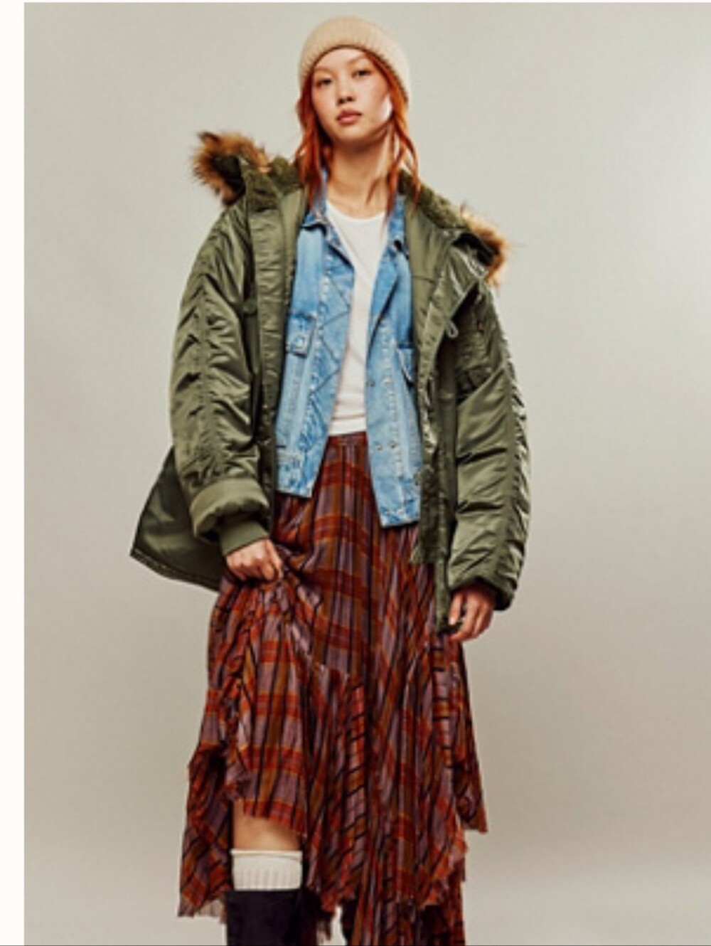 Free People CLOVER Printed Skirt L